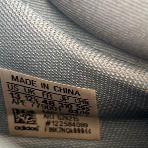 Adidas Marquee Boost Low 'Glow Blue' Basketball Athletic Shoes - Picture 12 of 12